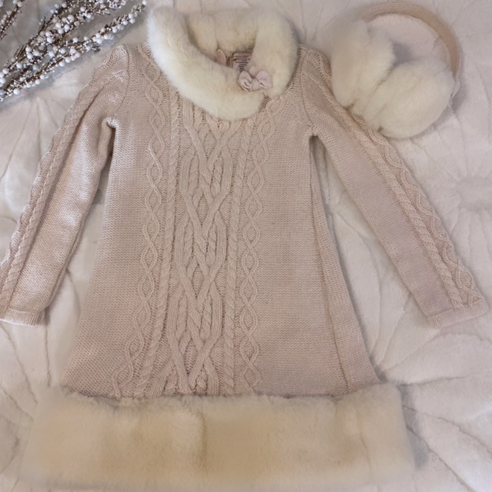 Cozy Fur Toddler Dress